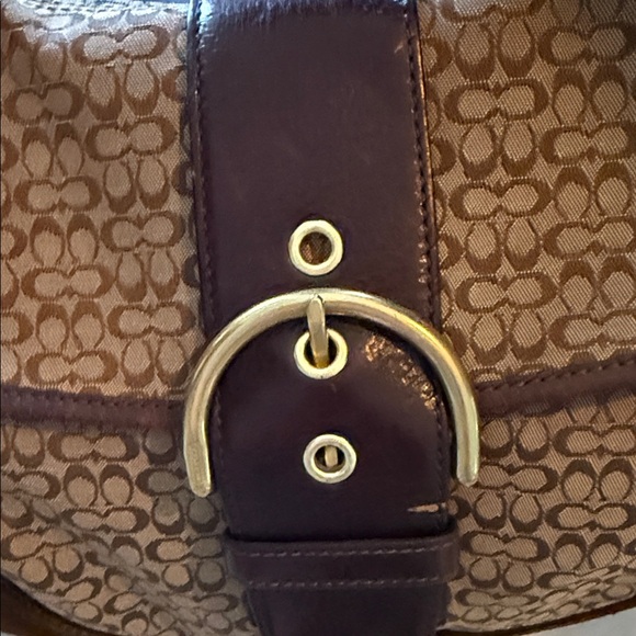 Coach Tan and Brown Shoulder BagY2K - Picture 9 of 15